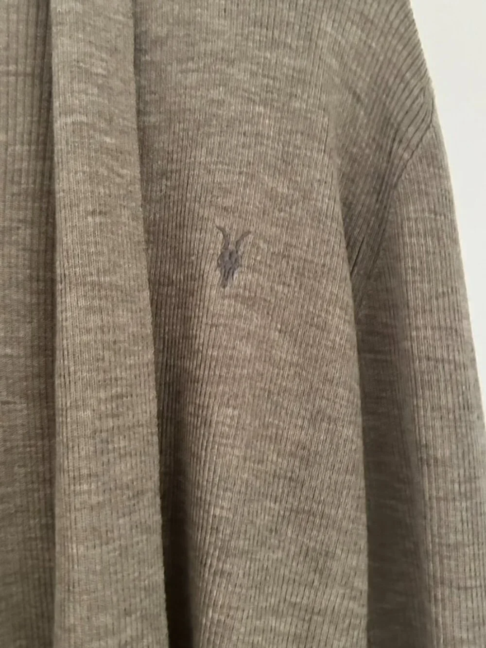 All Saints Merino Wool Slim Fit Cardigan Size L